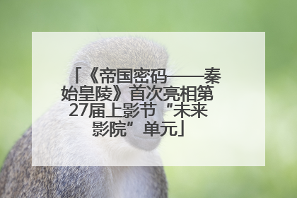 《帝国密码——秦始皇陵》首次亮相第27届上影节“未来影院”单元