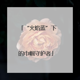 “火焰蓝”下的巾帼守护者