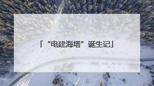 “电建海塔”诞生记