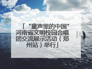 “童声里的中国”河南省文明校园合唱团交流展示活动（郑州站）举行