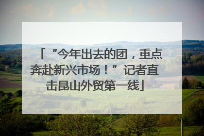 “今年出去的团，重点奔赴新兴市场！”记者直击昆山外贸第一线