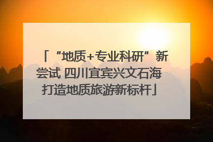 “地质+专业科研”新尝试 四川宜宾兴文石海打造地质旅游新标杆