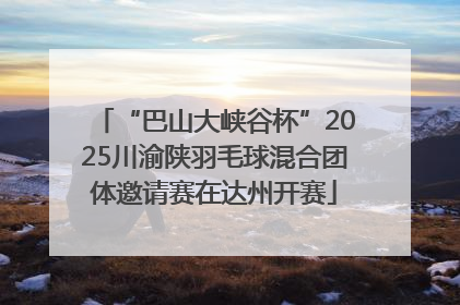 “巴山大峡谷杯”2025川渝陕羽毛球混合团体邀请赛在达州开赛