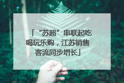 “苏超”串联起吃喝玩乐购，江苏销售客流同步增长