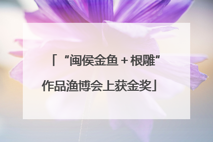 “闽侯金鱼＋根雕”作品渔博会上获金奖