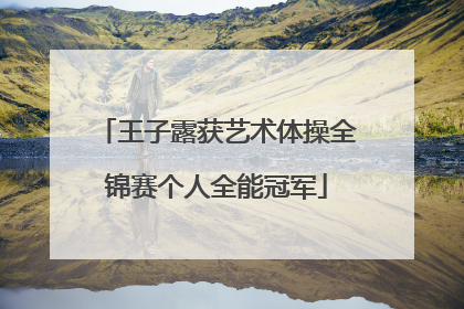 王子露获艺术体操全锦赛个人全能冠军