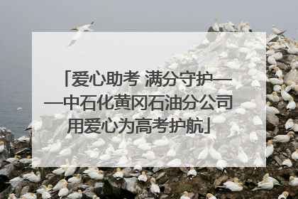 爱心助考 满分守护——中石化黄冈石油分公司用爱心为高考护航