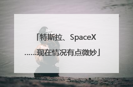 特斯拉、SpaceX……现在情况有点微妙