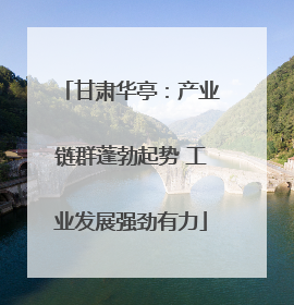 甘肃华亭：产业链群蓬勃起势 工业发展强劲有力