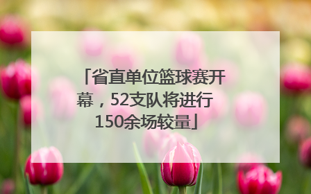 省直单位篮球赛开幕，52支队将进行150余场较量