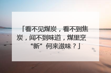 看不见煤炭，看不到焦炭，闻不到味道，煤里烹“新”何来滋味？