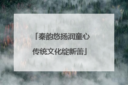 秦韵悠扬润童心 传统文化绽新蕾