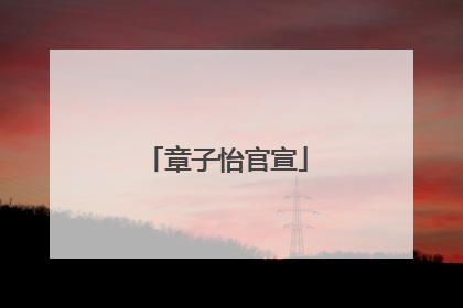 章子怡官宣