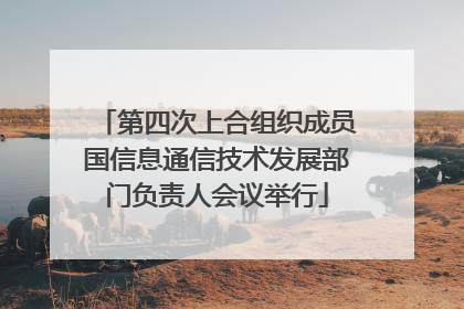 第四次上合组织成员国信息通信技术发展部门负责人会议举行