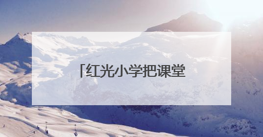 红光小学把课堂搬到了麦田里
