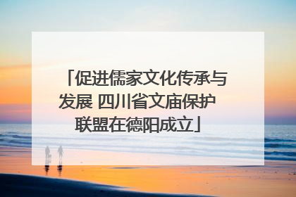 促进儒家文化传承与发展 四川省文庙保护联盟在德阳成立