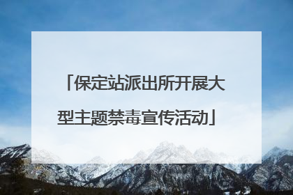 保定站派出所开展大型主题禁毒宣传活动