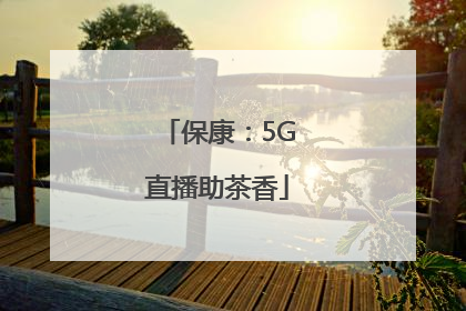 保康：5G直播助茶香