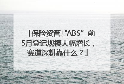 保险资管“ABS”前5月登记规模大幅增长，赛道深耕靠什么？