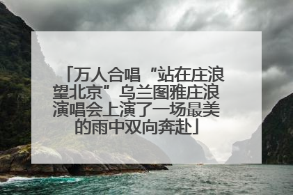 万人合唱“站在庄浪望北京”乌兰图雅庄浪演唱会上演了一场最美的雨中双向奔赴