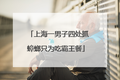 上海一男子四处抓蟑螂只为吃霸王餐