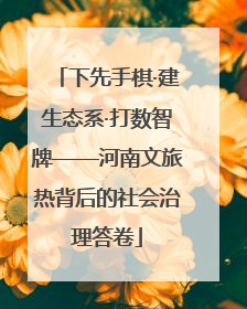 下先手棋·建生态系·打数智牌——河南文旅热背后的社会治理答卷