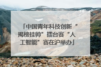 中国青年科技创新“揭榜挂帅”擂台赛“人工智能”赛在沪举办