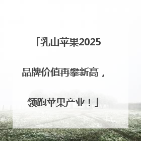 乳山苹果2025品牌价值再攀新高，领跑苹果产业！