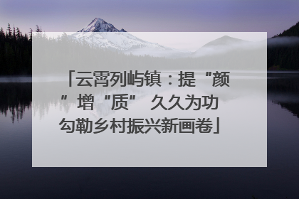 云霄列屿镇：提“颜”增“质” 久久为功勾勒乡村振兴新画卷