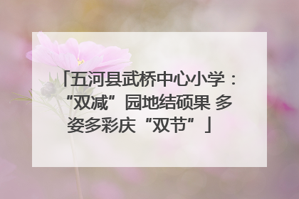 五河县武桥中心小学：“双减”园地结硕果 多姿多彩庆“双节”