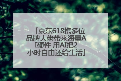 京东618携多位品牌大佬带来海量AI硬件 用AI把2小时自由还给生活