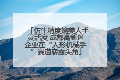 仿生精度媲美人手灵活度 成都高新区企业在“人形机械手”赛道崭露头角