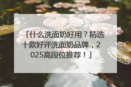 什么洗面奶好用？精选十款好评洗面奶品牌，2025高段位推荐！