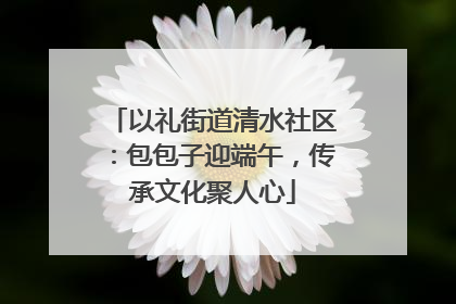 以礼街道清水社区：包包子迎端午，传承文化聚人心
