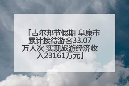 古尔邦节假期 阜康市累计接待游客33.07万人次 实现旅游经济收入23161万元