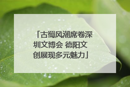 古蜀风潮席卷深圳文博会 德阳文创展现多元魅力