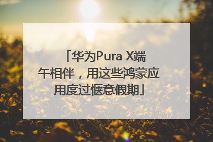 华为Pura X端午相伴，用这些鸿蒙应用度过惬意假期