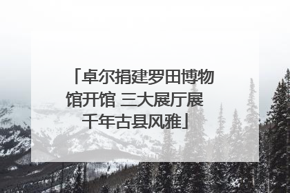 卓尔捐建罗田博物馆开馆 三大展厅展千年古县风雅