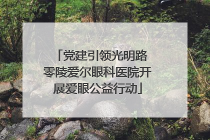 党建引领光明路 零陵爱尔眼科医院开展爱眼公益行动