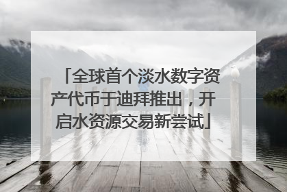 全球首个淡水数字资产代币于迪拜推出，开启水资源交易新尝试