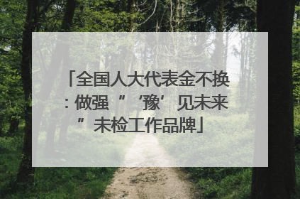 全国人大代表金不换：做强“‘豫’见未来”未检工作品牌