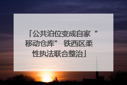 公共泊位变成自家“移动仓库” 铁西区柔性执法联合整治