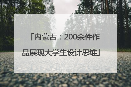 内蒙古：200余件作品展现大学生设计思维
