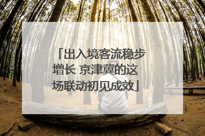 出入境客流稳步增长 京津冀的这场联动初见成效