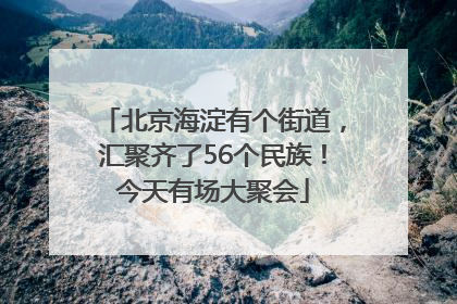 北京海淀有个街道，汇聚齐了56个民族！今天有场大聚会