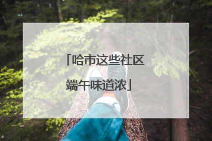 哈市这些社区端午味道浓