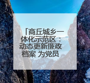 商丘城乡一体化示范区：动态更新廉政档案 为党员干部精准“画像”