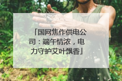 国网焦作供电公司：端午情浓，电力守护艾叶飘香