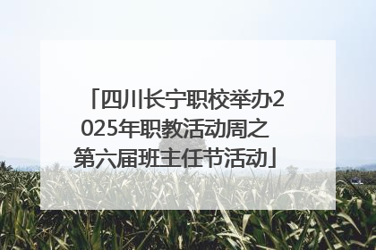 四川长宁职校举办2025年职教活动周之第六届班主任节活动