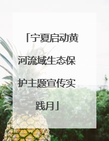 宁夏启动黄河流域生态保护主题宣传实践月